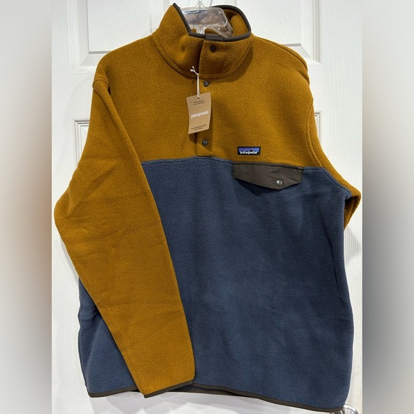 Patagonia Men's XL Lightweight Synchilla Snap-T Fleece Pullover NWT Brown - Picture 1 of 9